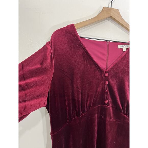 Witchy Romantic Vampire Regency Babydoll Velvet Dress L 90s Old Money Whimsigoth - Picture 6 of 16